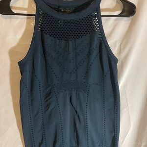Athleta Women's Dark Blue Mesh Tank Top